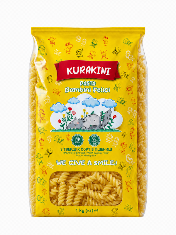 Макаронні вироби фігурні ТМ "KURAKINI" 1 кг